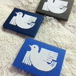 紙ブローチ    （はと）
