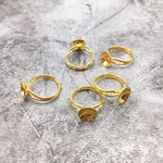10P/10mm*椀型*ring*Gold＿ NO26