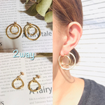 2wayリングピアス