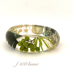 ハーバリウム風＊グリーン＊バングル（M）