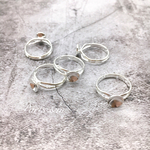 10P/8mm*椀型*ring*silver＿ NO26