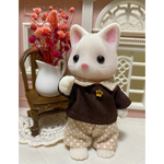 シルバニアファミリー＊シルバニア服＊お父さん＊水玉＊ブラウン