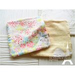 アップリケ*8重ガーゼハンカチ2枚セット*きりん＆くじら