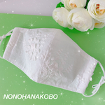 🌸cotton小花フェアリー🌸ホワイト裏地シャダン生地