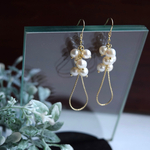 淡水パール ピアス 14kgf