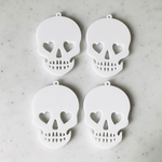White Skull Pendant Tops