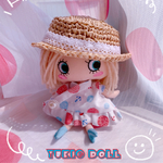 受注製作❤︎イーマリーちゃん❤︎の洋風甚平と麦わら帽子のセット❤︎送料無料