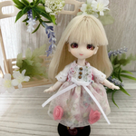 オビツ11 薔薇の花籠ドレス(ピンク)
