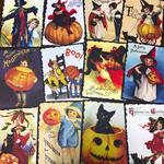 ハロウィンカード＊ジャーナリングカード＊コラージュ素材＊スクラップブッキングに♪