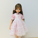 rurukoサイズピンクセーラーカラーワンピース+エプロンドレスセット