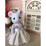 シルバニアファミリー＊シルバニア服＊お母さん＊花柄＊ワンピース＊ハンドメイド＊
