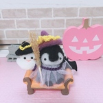 羊毛フェルト　ハロウィン☆ペンギンちゃん