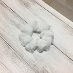 （子供用）シフォン生地で作ったシュシュ（オフ）