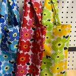 🆕撥水加工花柄エコバッグ折りたたみタイプ