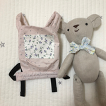 Tomolier ドールキャリア　【ピンク×フローラ　パープル】