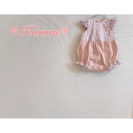 ★リバティ＊裾フリルロンパース 女の子✳８０🌼チェリードロップ