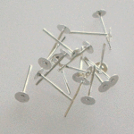 ピアス台　金具 Ｔ　4mm　銀色　約600個で320円