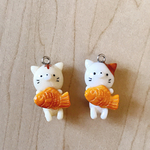 猫×たい焼き★ペアストラップ