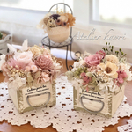 ＊アンティーク風ドロワーBOXのフラワーアレンジメント ～ 誕生日プレゼント 結婚祝い 引越し祝い  結婚祝い