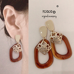 New! 琥珀風デザインピアス｡ﾟイヤリング