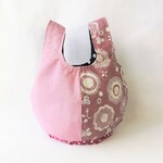 まん丸バック (Ｓ)　ピンクのお花
