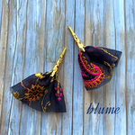 🆕数量限定品】embroidered fabric tassel "Paisley navy”