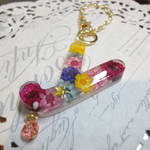 ラッキースターお花Ｙ　バッグチャーム（オーダー作品）