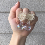 【再販】シャボン玉(水入りガラスドーム)クリアフラワー 2