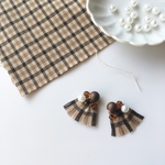 【特集掲載・再販】Autumn×plaid ピアスorイヤリング サージカルステンレス対応 R-55