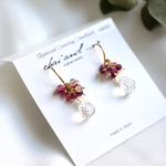 14kgf Flower bouquet earrings/pierce
