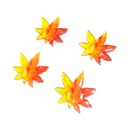 「#6027」秋 紅葉 アクリル パーツ ✴︎ 4個セット