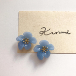 ブルーフラワー❁ピアス＆イヤリング