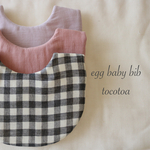 egg baby bib
