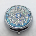 透かしパーツの鏡付きピルケースpetit frozen 