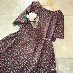 SALE 小花柄のドルマンワンピース♡ゆったりサイズ