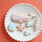 ピンクのくじらさん＊メッセージアイシングクッキー🐳