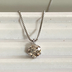 【受注生産】Ptダイヤモンドネックレス 0.3ct プラチナ 一粒 シンプル