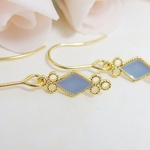 ❤SALE❤*P04***ダイヤカット（水色）☆プチピアス