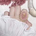 Antique Pink Rose Ring