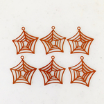 Orange Spiderweb Pendant Tops