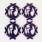 Purple Witch Circle Pendant Tops