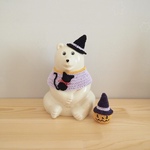 しろくま貯金箱用 黒猫お洋服のハロウィンセット