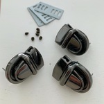SK30B 差し込み金具 黒ニッケル・光沢ブラック　30＊23mm/１組