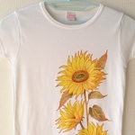 mika…様専用   手描きひまわりTシャツ