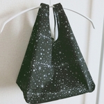 【傾きにくいお弁当エコバッグ】星空ブラック×シルバー