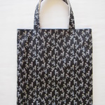ぺったんこバッグ*リバティ*Dalmatian Dots*ブラック*32×28㎝