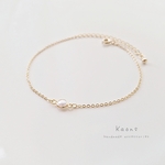 小さな4mmパールブレスレット🍀シンプルブレスレット🍀デイリーブレスレット