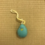 たまごキーホルダー(水色)