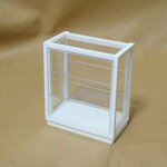 ミニチュア家具(1/12) ショーケースＢ（白）