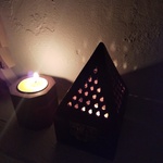 国産ミツロウキャンドル🕯＜ウッドホルダー＞
